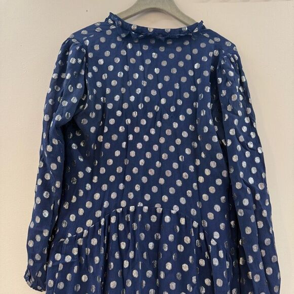 SALONI Navy Dot Tilly Ruffle Dress 💖 - Picture 8 of 9